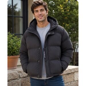 Aritzia The Super Puff Mid Jacket - Black cliMATTE - Women's M Canada